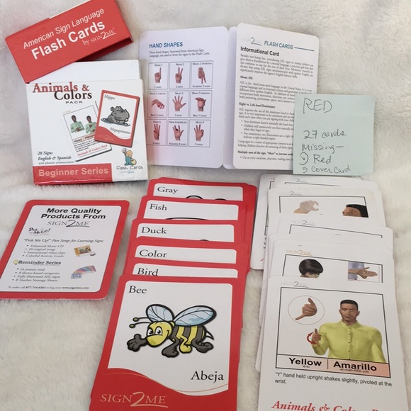 American Sign Language Flash Cards by SIGN2ME (Set of 5 items) - Picture 7 of 11